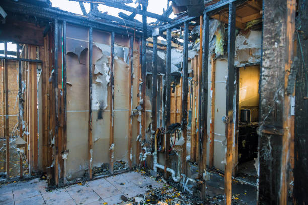 Professional Emergency Fire Cleanup technician working in South Willard, UT
